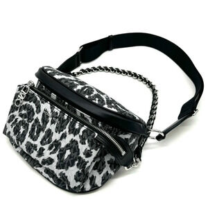 Michael Kors Medium Slater Sling Pack Chain Messenger Crossbody Bag Black Multi